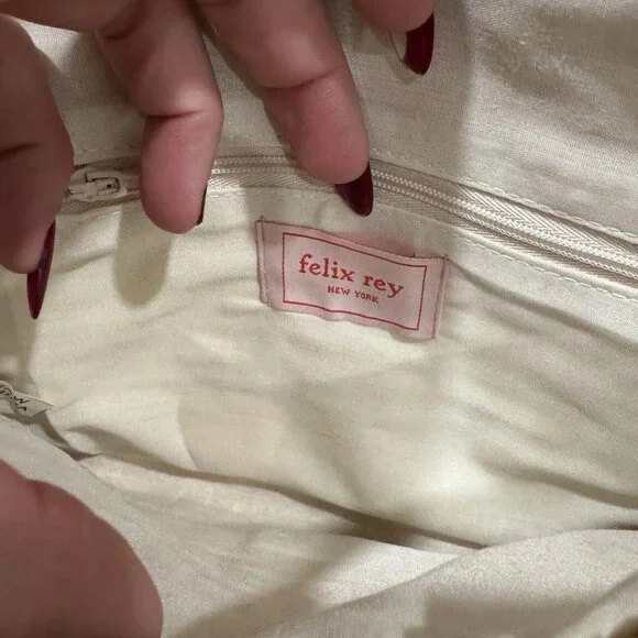 Felix Rey Kissy Face‎ Straw Clutch Bag Straw Bergdorf Goodman 9.5x6.5 RARE - Picture 4 of 10